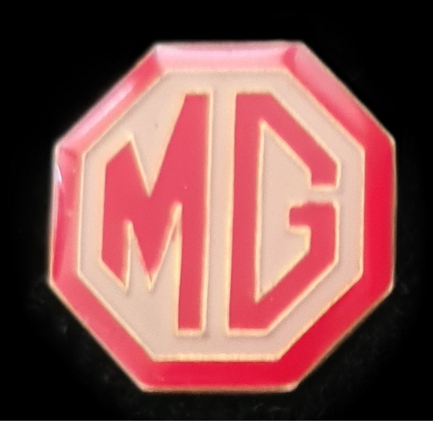 M.G. pin- rood wit epoxy, Verzenden, Nieuw, Transport, Speldje of Pin