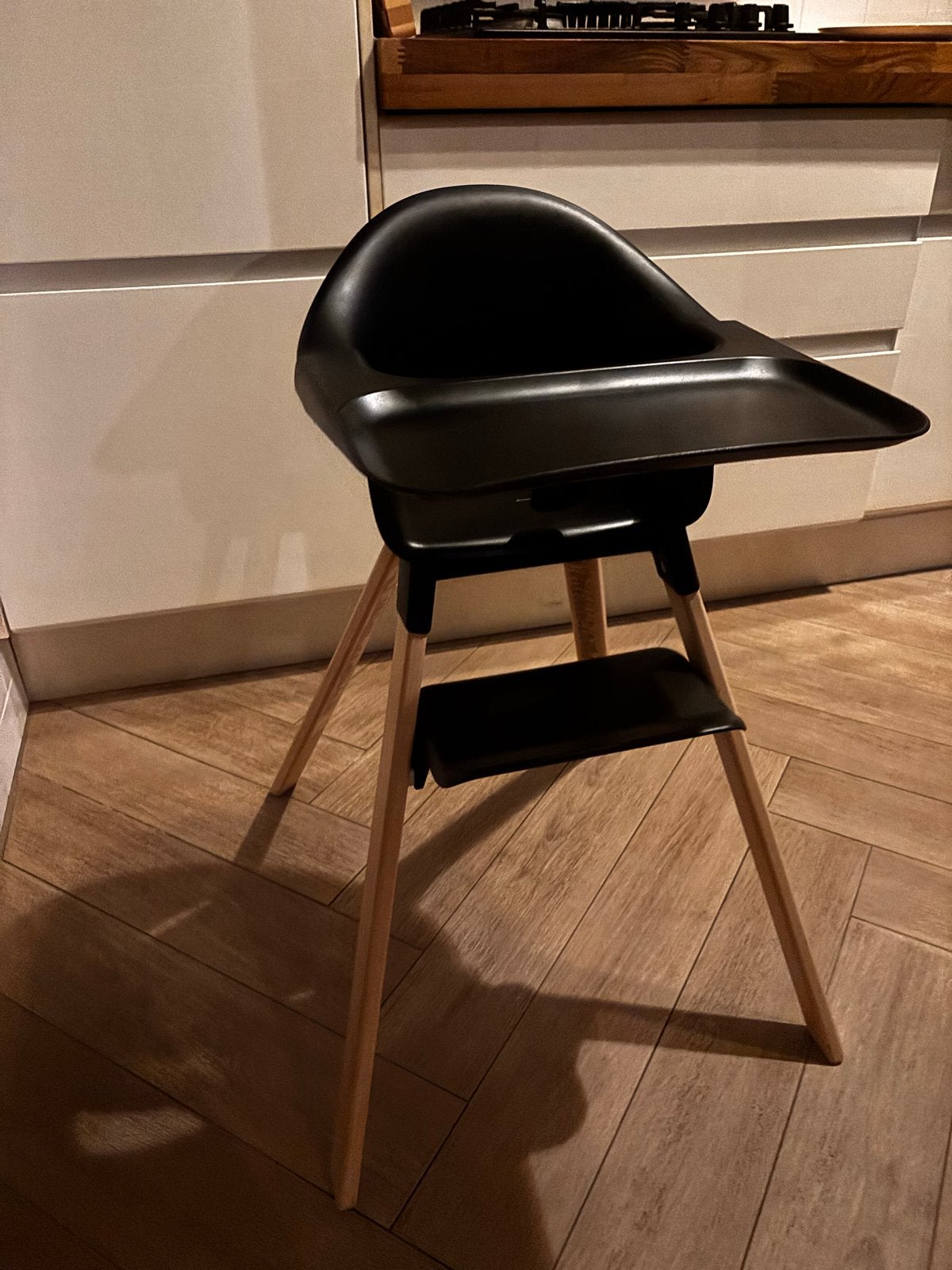 Stokke Clikk kinderstoel met zitje, Ophalen, Zo goed als nieuw, Meegroeistoel, Afneembaar eetblad