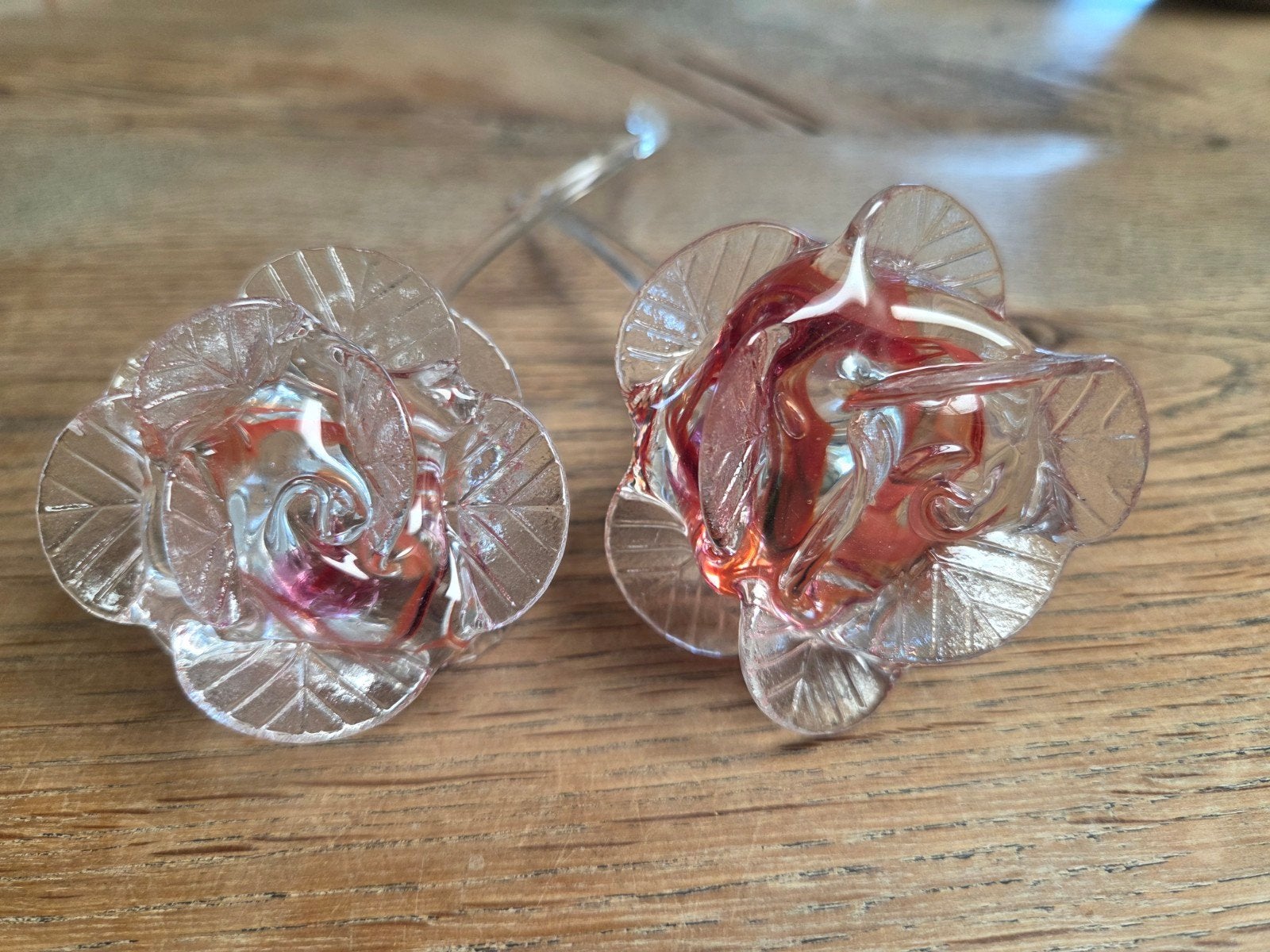 Glazen rozen - decoratieve bloemen, Ophalen of Verzenden