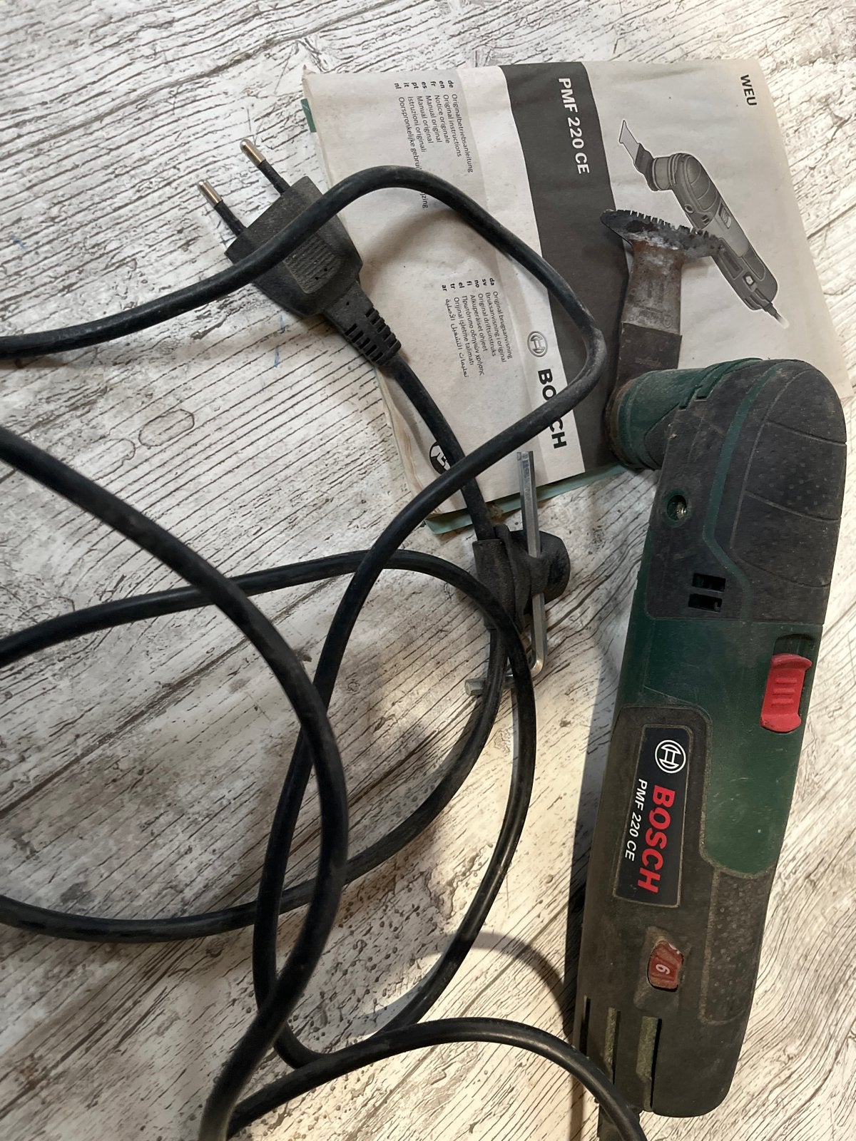 Bosch PMF 220 CE Multitool - Gebruikt, Doe-het-zelf en Verbouw, Ophalen, Gebruikt