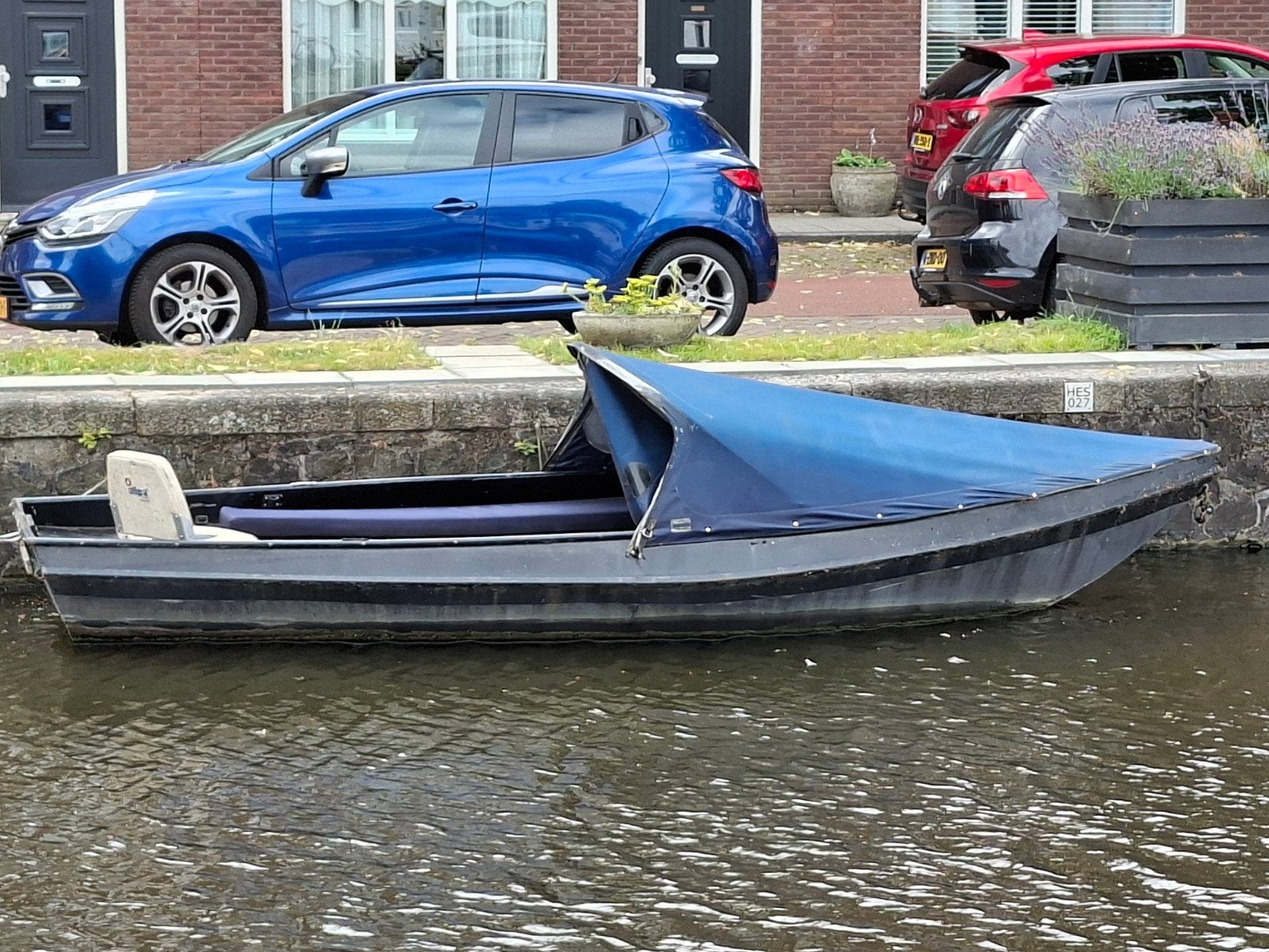 Mooie Stalen Vlet  (4.9m lang en 1.9m breed) met 6PK Yamaha, Watersport en Boten, Ophalen, Staal, 2 m, Vlet