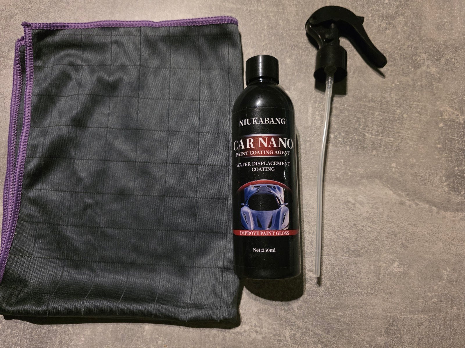 NIUKABANG Car Nano Paint Coating Agent 250ml Spray + Doek, Ophalen of Verzenden, Niukabang, Onbekend, Onbekend