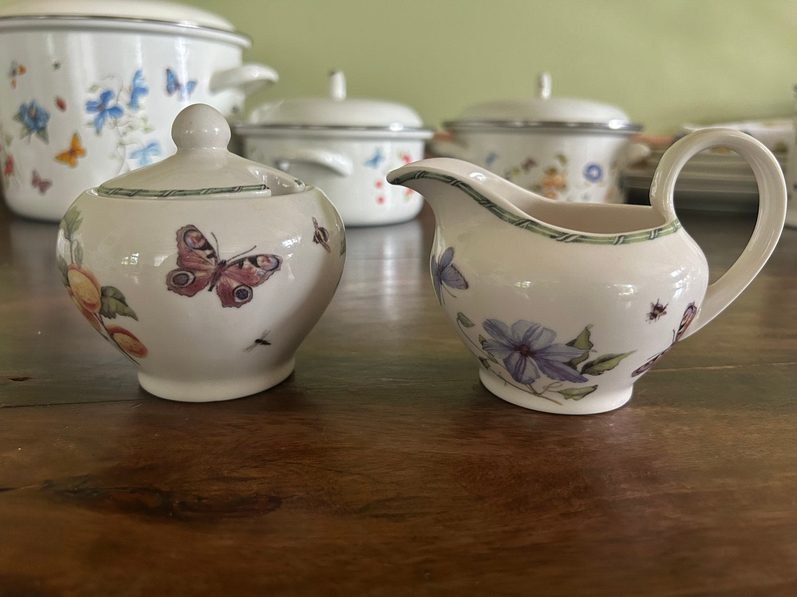 Suiker en melkkan Janneke Brinkman Flower & Fruits, Ophalen of Verzenden, Overige stijlen, Overige typen