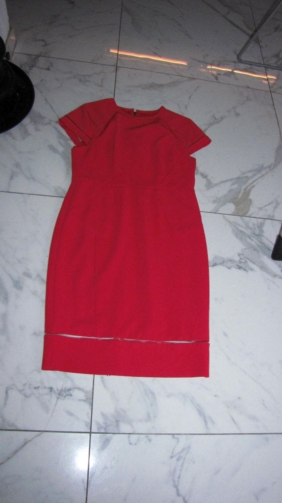 42 PHASE EIGHT rode jurk, Maat 42/44 (L), Ophalen of Verzenden, Zo goed als nieuw, Rood