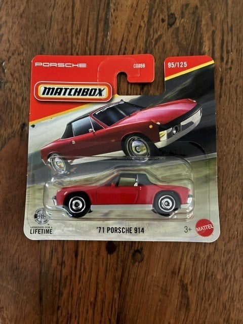 Matchbox Porsche 914 rood/zwart, Ophalen of Verzenden, Nieuw, Auto