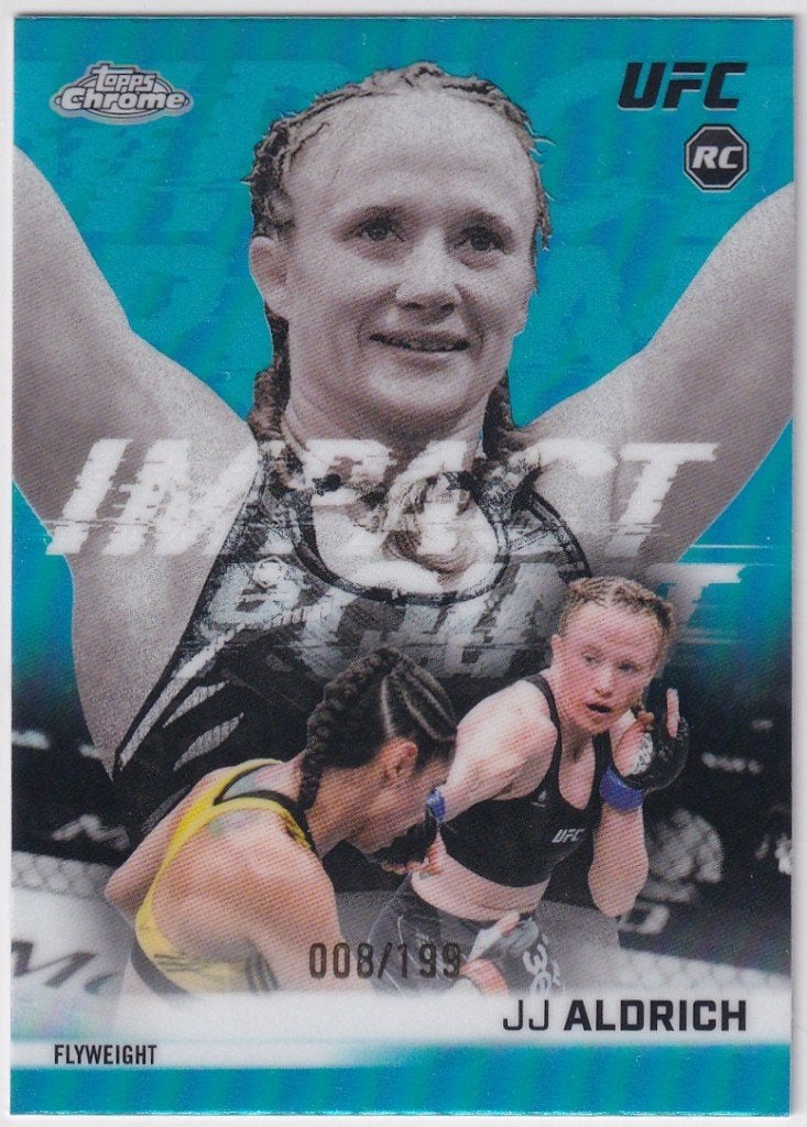 JJ Aldrich Impact Point Aqua Refractor RC #IP-17 /199, Topps Chrome, Verzenden, Nieuw, Overige sporten
