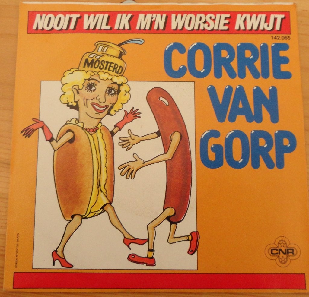 Corrie van Gorp > Nooit wil ik m'n worsie kwijt, Ophalen of Verzenden, Gebruikt, 7 inch, Nederlandstalig