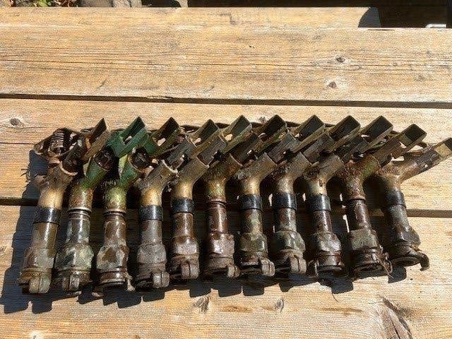Set van 10 gebruikte sproeiers - Made in Australia, Ophalen, Gebruikt, Cirkelsproeier