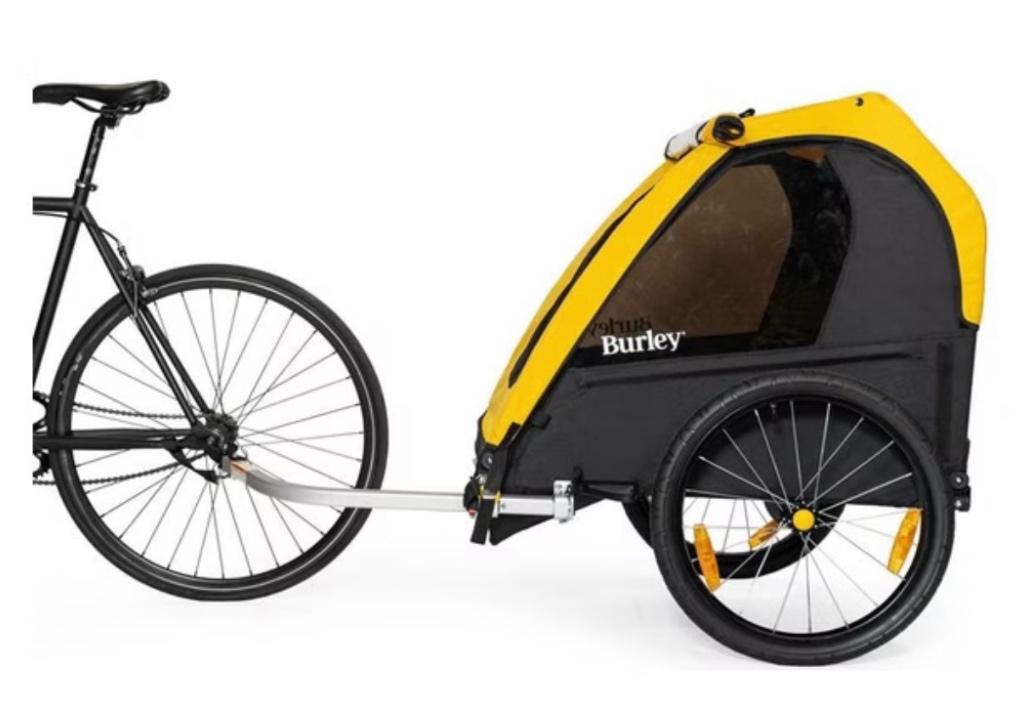Fietskar Burley Bee Double, Fietsen en Brommers, Fietsaccessoires | Aanhangers en Karren, Ophalen, Kinderkar, 40 tot 60 kg, Burley Bee