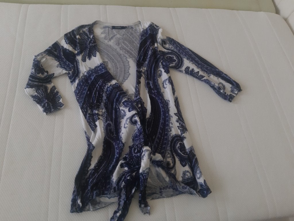 prachtig apart vest / strikvest Mark maat L (maat 42/44), Ophalen, Zo goed als nieuw, Maat 42/44 (L), Blauw