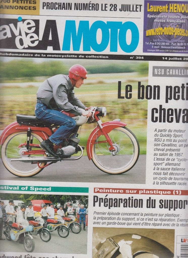 1958 Bromfiets Sport Moped NSU Cavallino classic bike, Verzenden, Gelezen