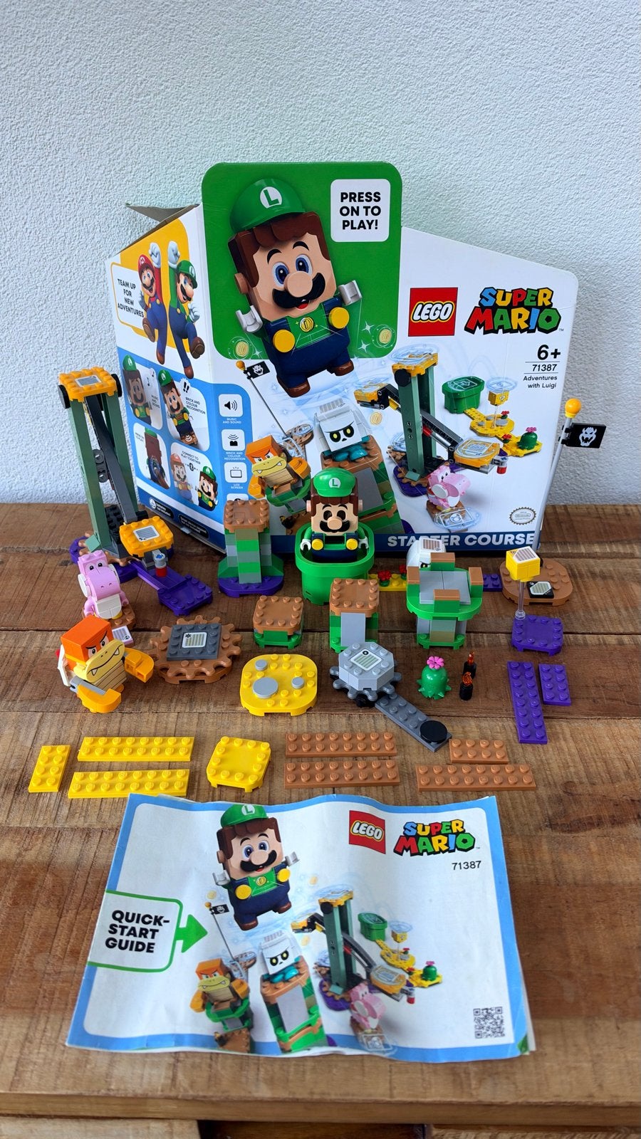 LEGO Super Mario Avonturen met Luigi Starterset 71387, Lego, Ophalen of Verzenden, Zo goed als nieuw, Complete set
