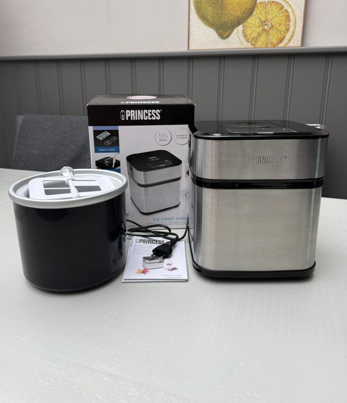 Princess IJsmachine Ice Cream Maker 1.5L, Ophalen of Verzenden, Zo goed als nieuw