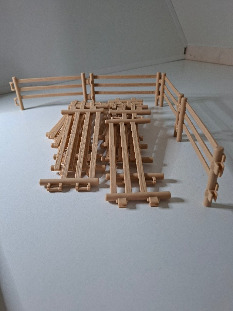 Schleich houten hekken, Ophalen of Verzenden, Gebruikt