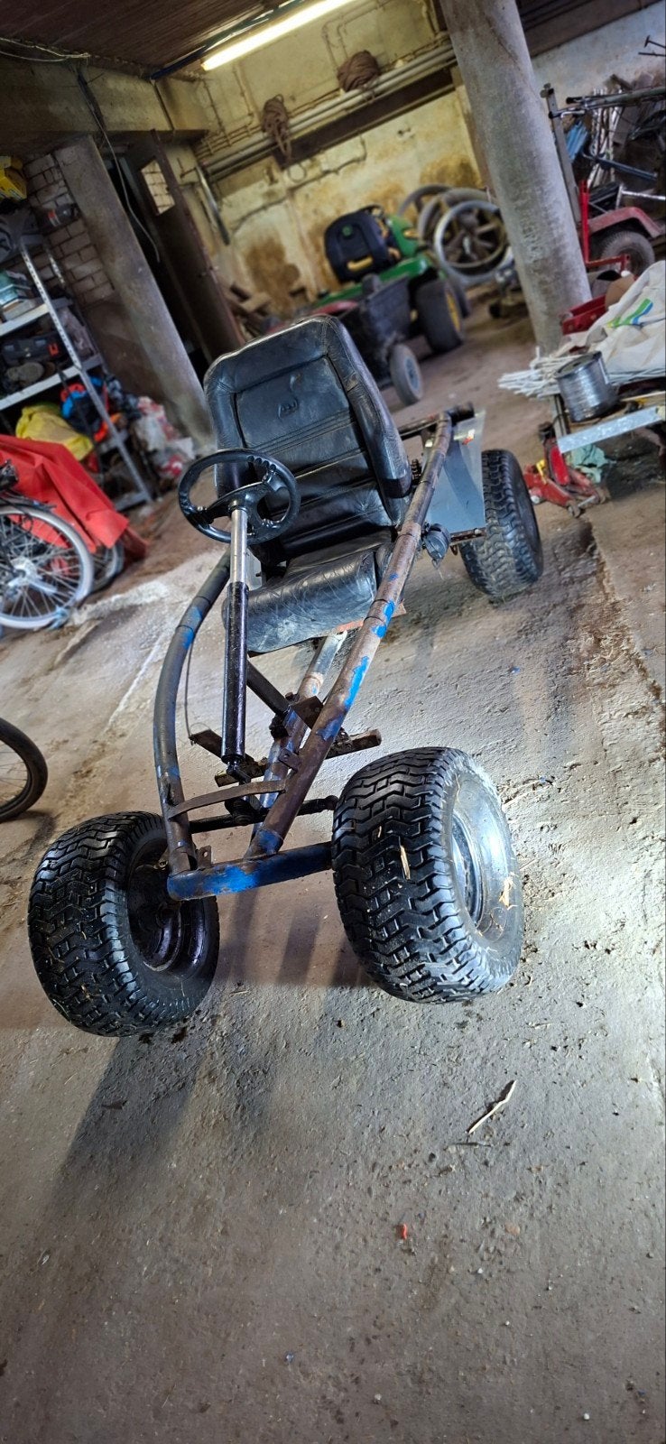 Mammut skelter met Wiltec benzinemotor, Ophalen
