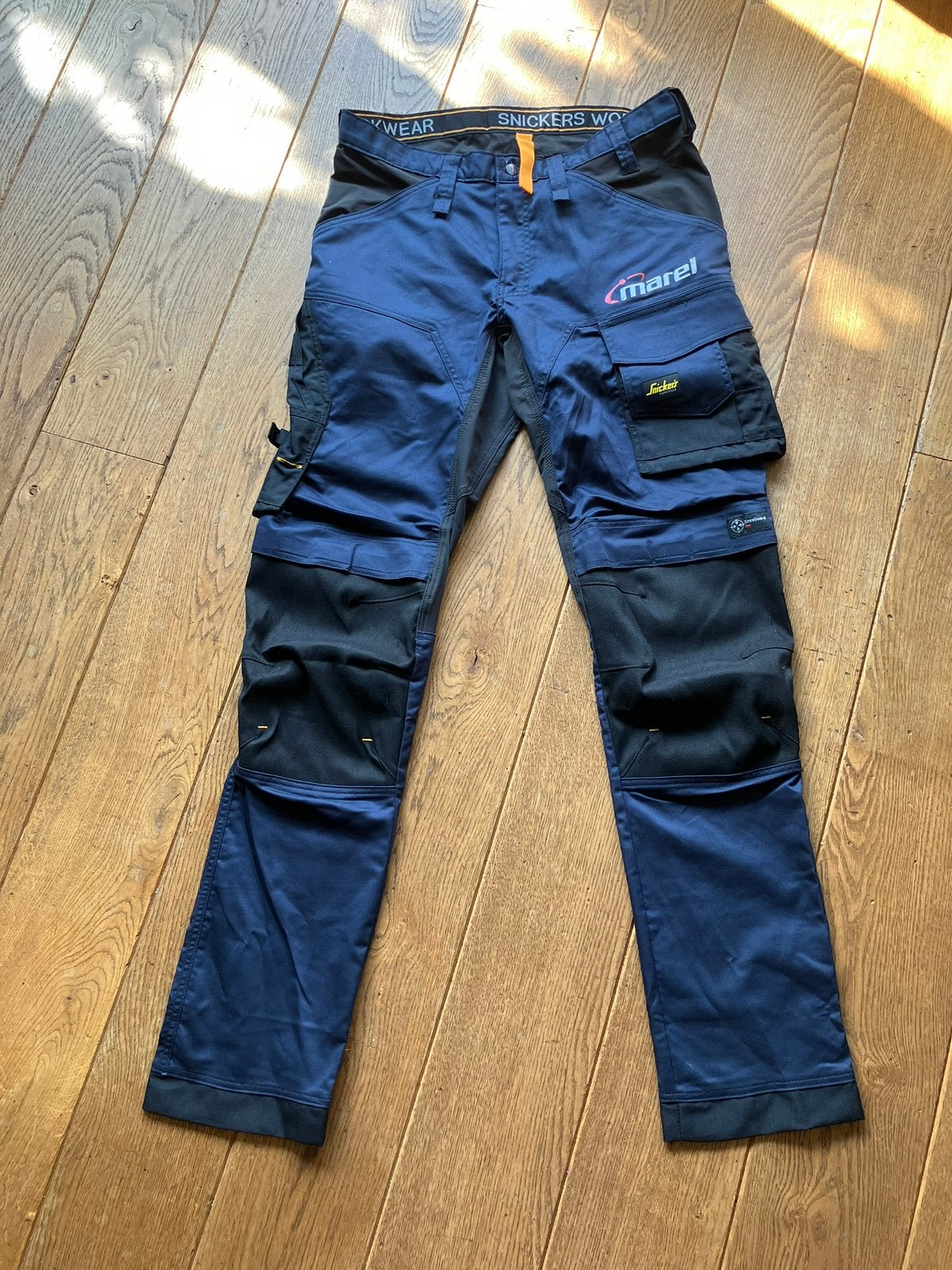 Werkbroek van Snickers, extra lang, met holsterzakken, Ophalen of Verzenden, Nieuw, Overige maten, Blauw