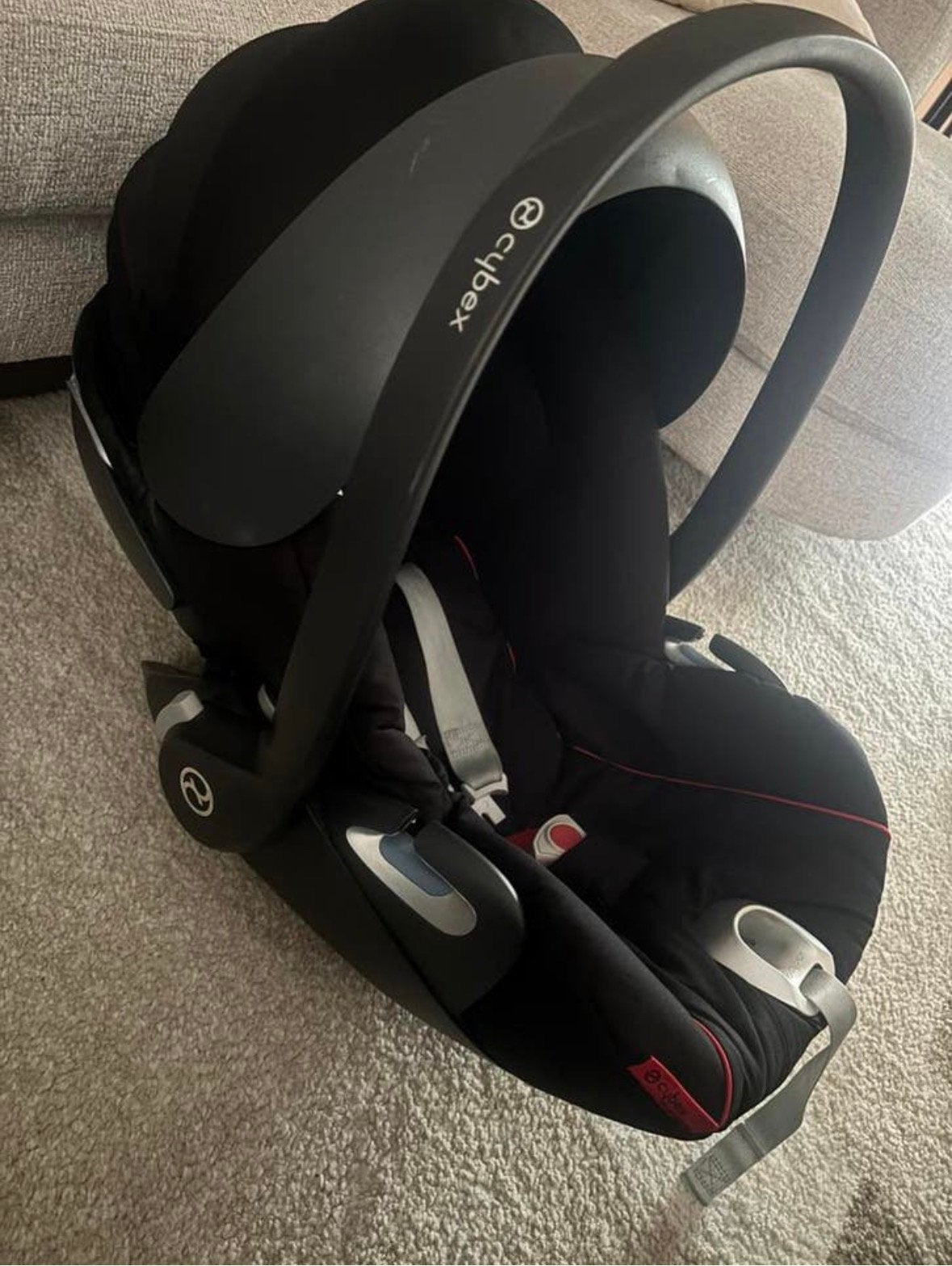 Cybex Cloud Z i-Size - Scuderia Ferrari zonder base, Zijbescherming, Zo goed als nieuw, Isofix, 0 t/m 13 kg