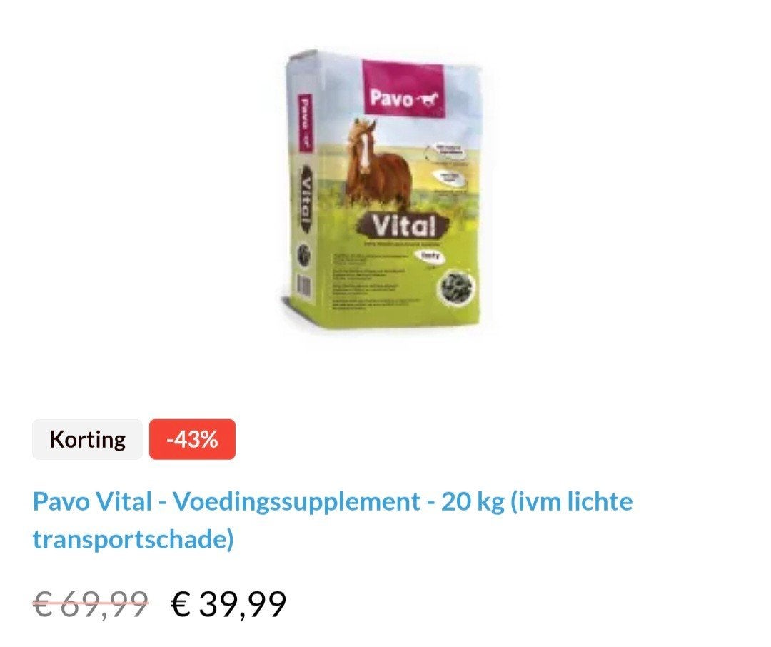 Paardenvoer, Dieren en Toebehoren, Ophalen of Verzenden, Vee