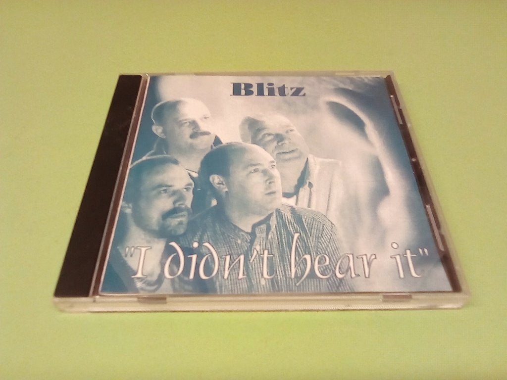 Blitz - "I Didn't Hear It" CD - Pop/Rock Album, Cd's en Dvd's, Pop, Ophalen of Verzenden, Zo goed als nieuw, Inclusief doosje