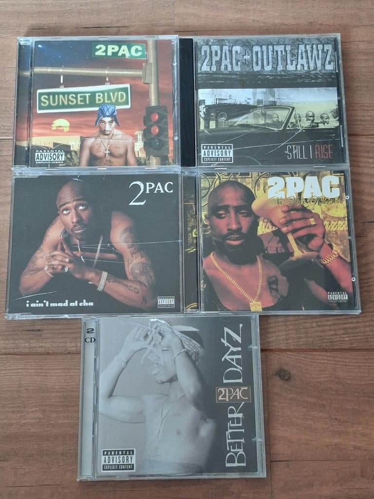 2Pac CD Collectie: 5 Albums (o.a. Still I Rise, Better Dayz), Ophalen of Verzenden, 1985 tot 2000, Gebruikt