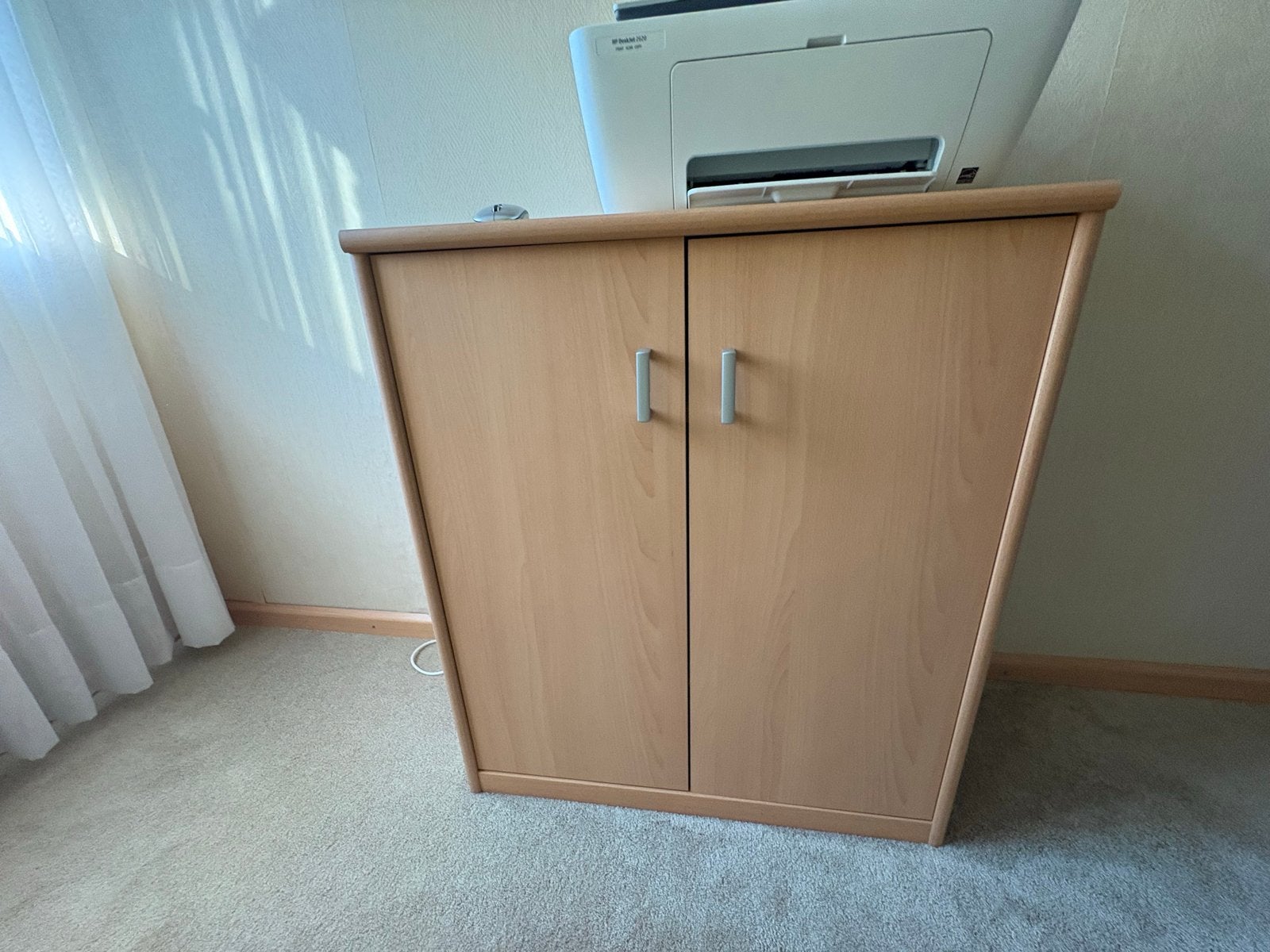 Houten kastje met twee deuren en plankjes, Huis en Inrichting, Kasten | Overige, Ophalen, Gebruikt