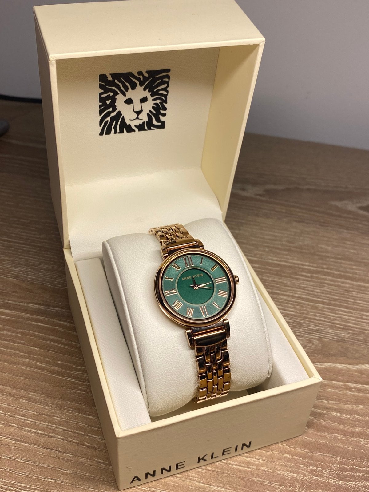 Anne Klein Horloge Dames Groen/Rose Gold, Ophalen of Verzenden, Nieuw, Polshorloge, Overige merken