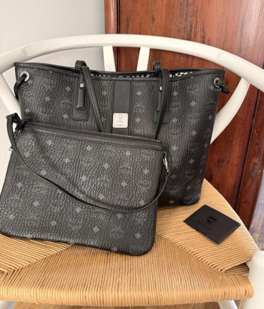 MCM Liz Shopper Medium, Ophalen of Verzenden, Zo goed als nieuw, Zwart, Shopper