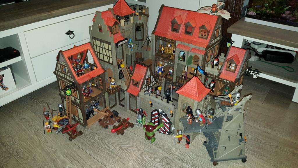 Playmobil  Klicky Kasteel met Draak, Dwergen en Ridder Leger, Ophalen of Verzenden, Gebruikt