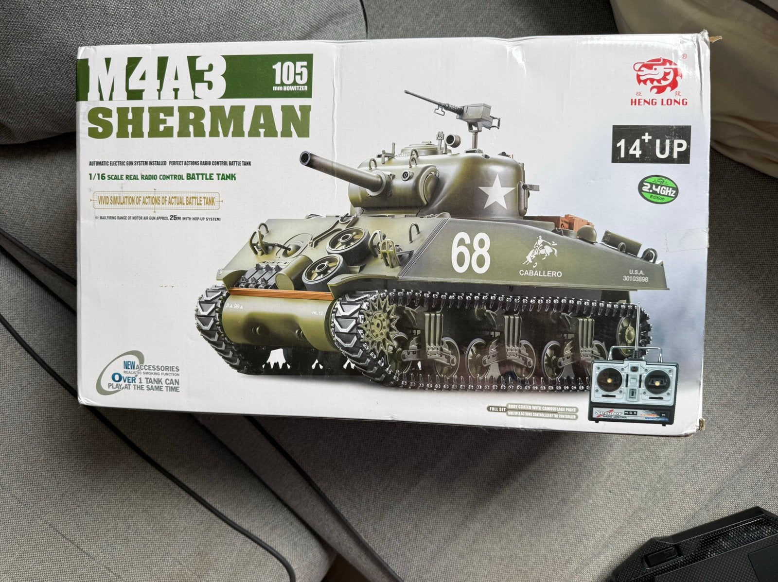 Henglong M4A3 Sherman R/C Tank RTR v6.0, Hobby en Vrije tijd, Modelbouw | Radiografisch | Overige, Verzenden, Zo goed als nieuw