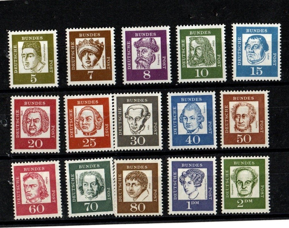 NS289 Deutsche Bundespost serie 347/362-1961-1965 POSTFRIS, Verzenden, BRD, Postfris