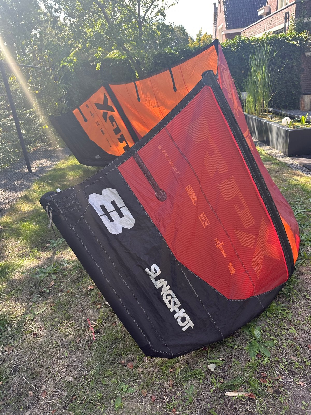 Slingshot RPX V1 2021 kite 8m2en 10m2 incl. bar, Watersport en Boten, Geen board, Ophalen of Verzenden, Gebruikt, Kite