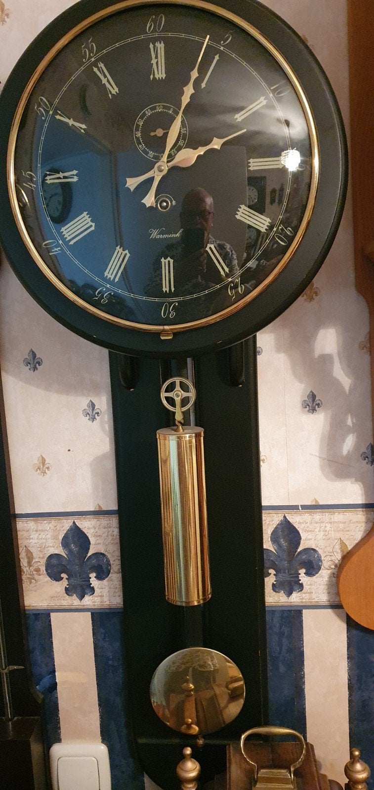 mooie zwarte warmink klok wegens verhuizing te koop, Ophalen