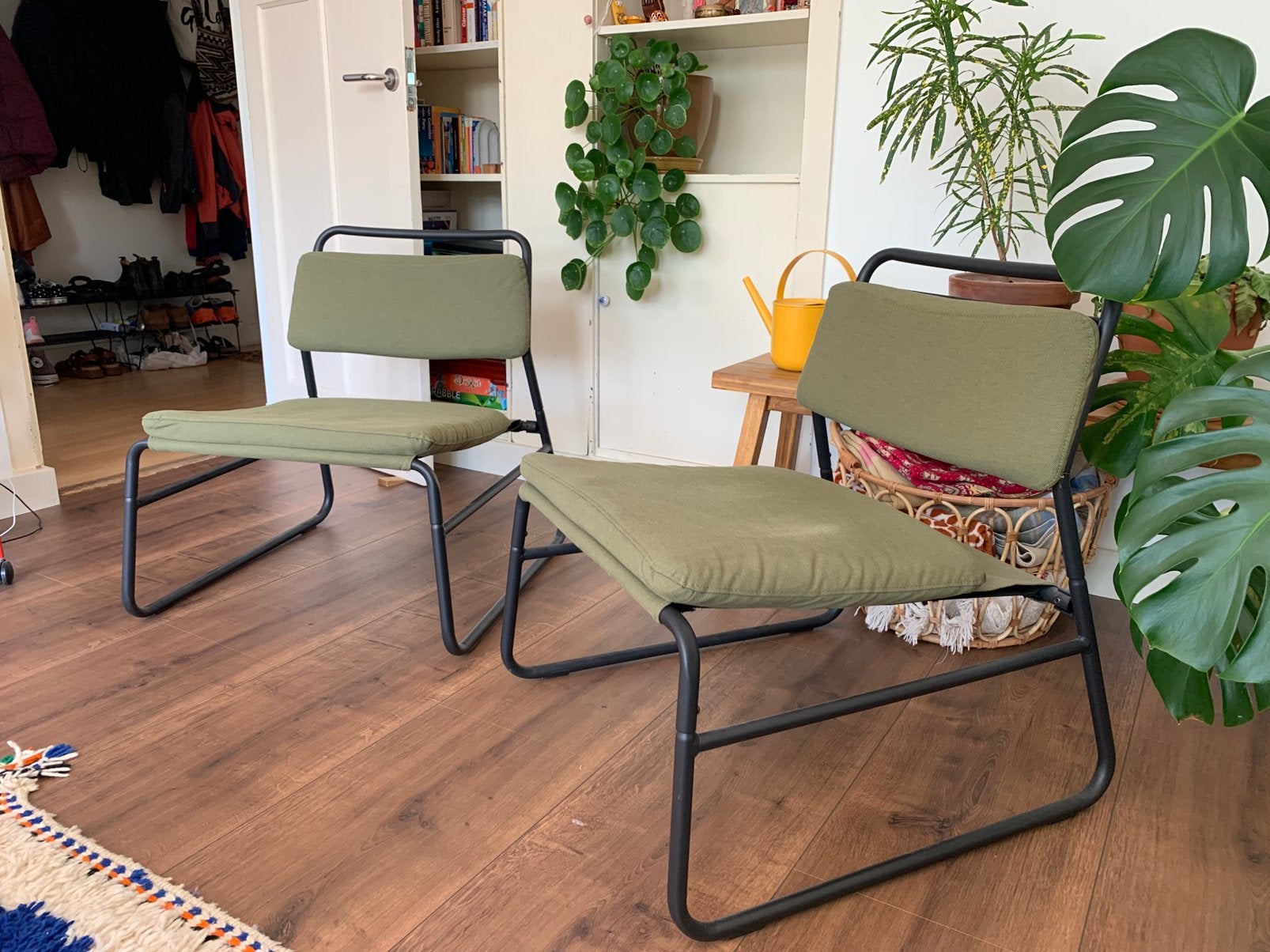 X2 stoelen Linnenack Ikea, Ophalen, Zo goed als nieuw, 75 tot 100 cm