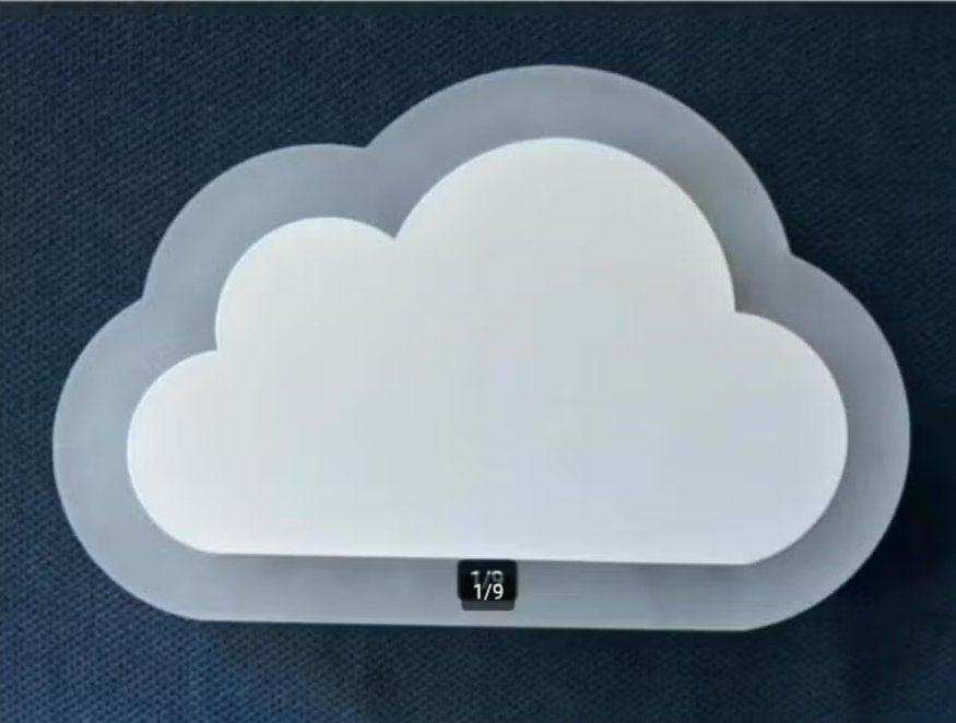 Witte WOLK kinderlamp LED-wandlamp (NIEUW) warm-wit, Overige merken, Nieuw, Ophalen of Verzenden, Wit