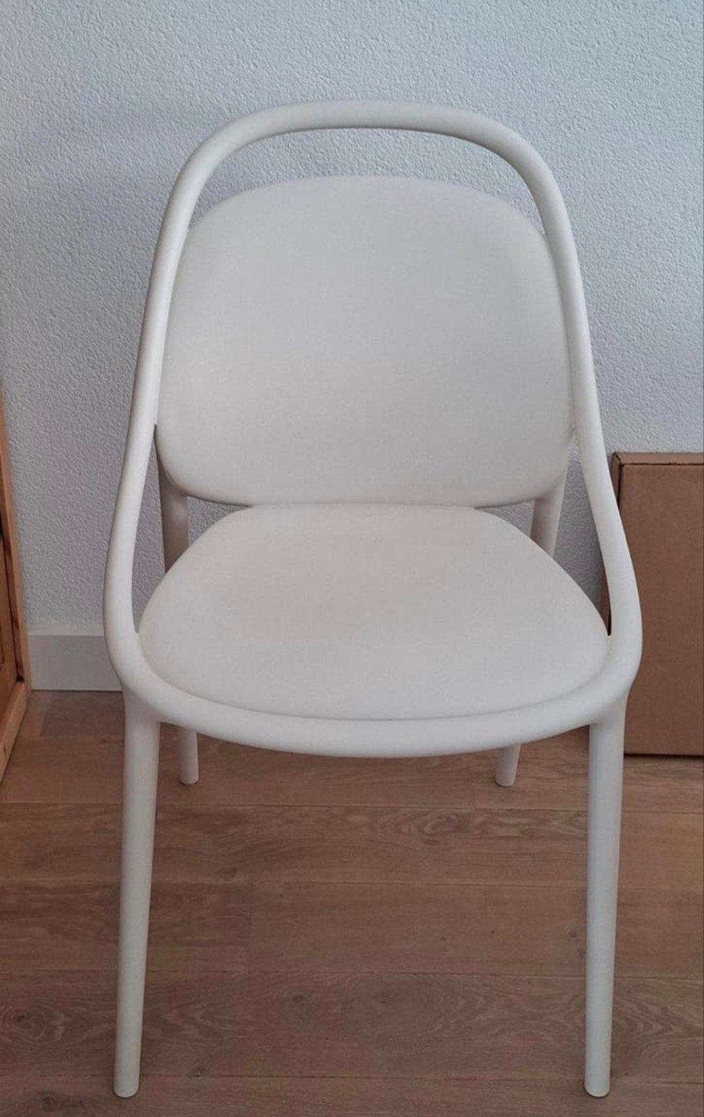 Witte kunststof stoel - Modern design, Ophalen, Kunststof, Gebruikt, Wit