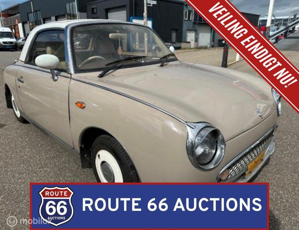 Nissan Figaro | 1991 | Route 66 Auctions, Auto's, Overige carrosserieën, Zwart, Bedrijf, Handgeschakeld
