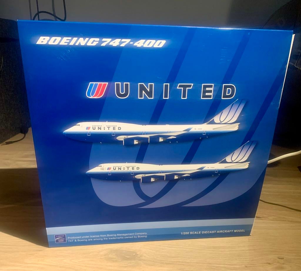 United Airlines Boeing 747 ‘U.S Olympic team’, Ophalen of Verzenden, Nieuw, Schaalmodel
