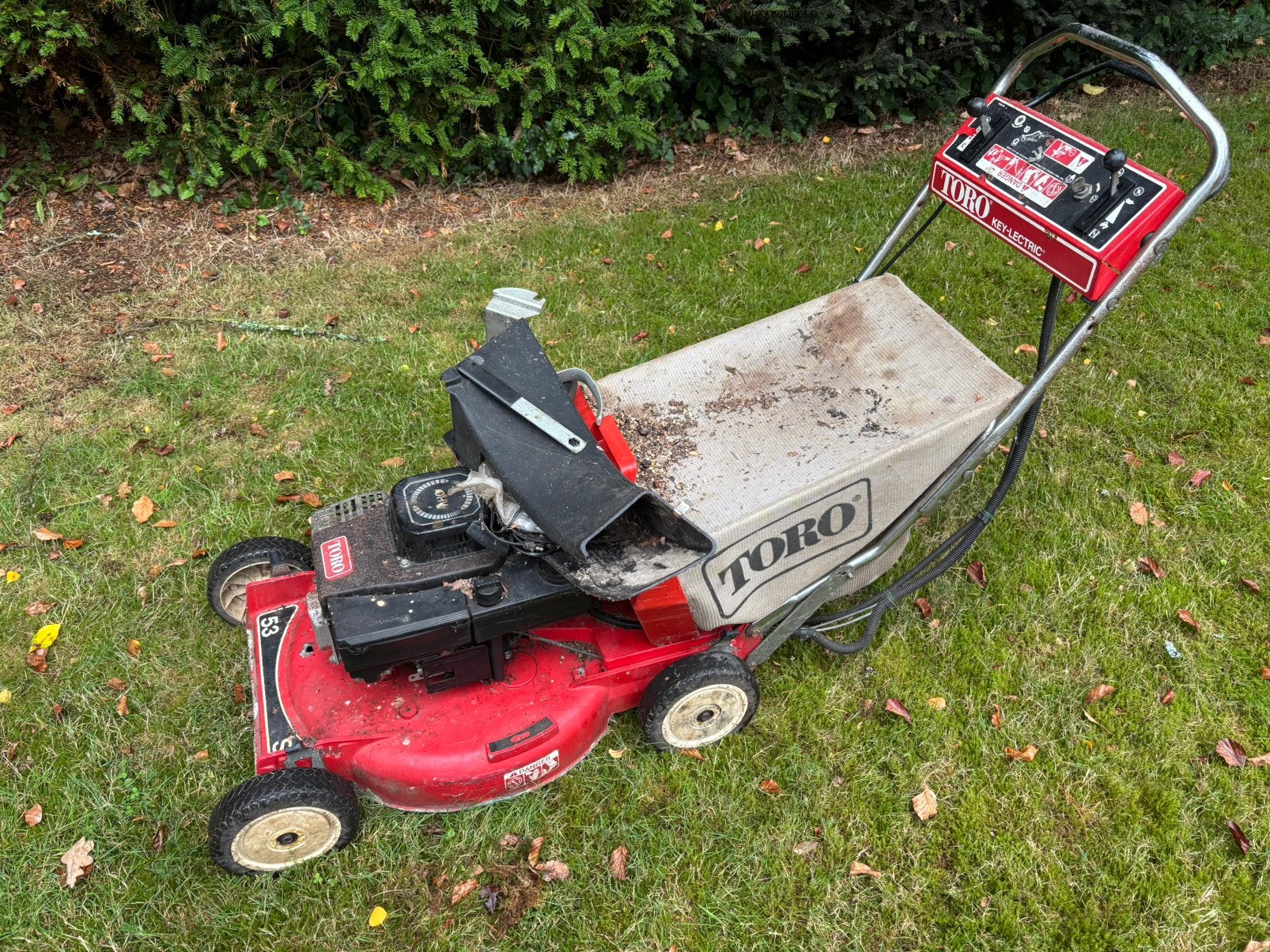 Grasmaaier Toro benzine 53 cm, Ophalen, Gebruikt, 50 cm of meer, Benzine-grasmaaier