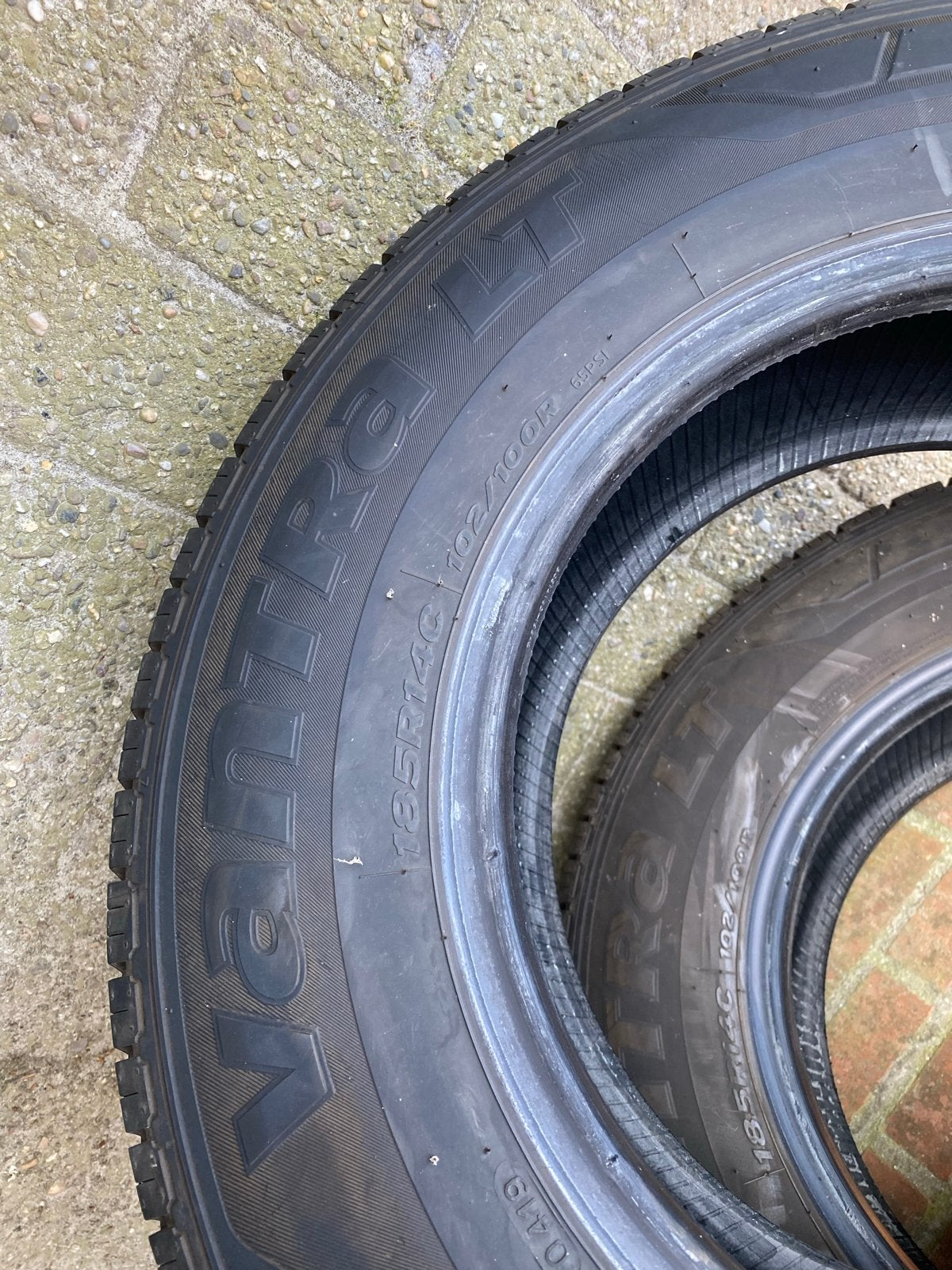 2 Hankook Vantra LT 185R14C banden, Auto diversen, Auto-accessoires, Gebruikt, Ophalen of Verzenden