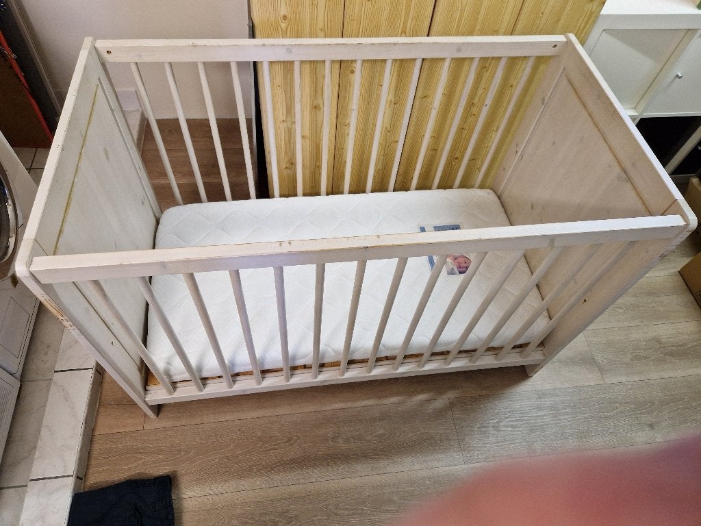 Ledikantje 60x120cm (incl. Matras), Kinderen en Baby's, Babywiegjes en Ledikanten, Ophalen, Gebruikt, Ledikant