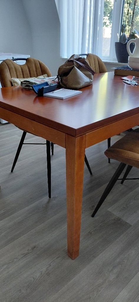 Kersenhouten eettafel, Huis en Inrichting, Tafels | Eettafels, Ophalen, Gebruikt, 50 tot 100 cm, 150 tot 200 cm