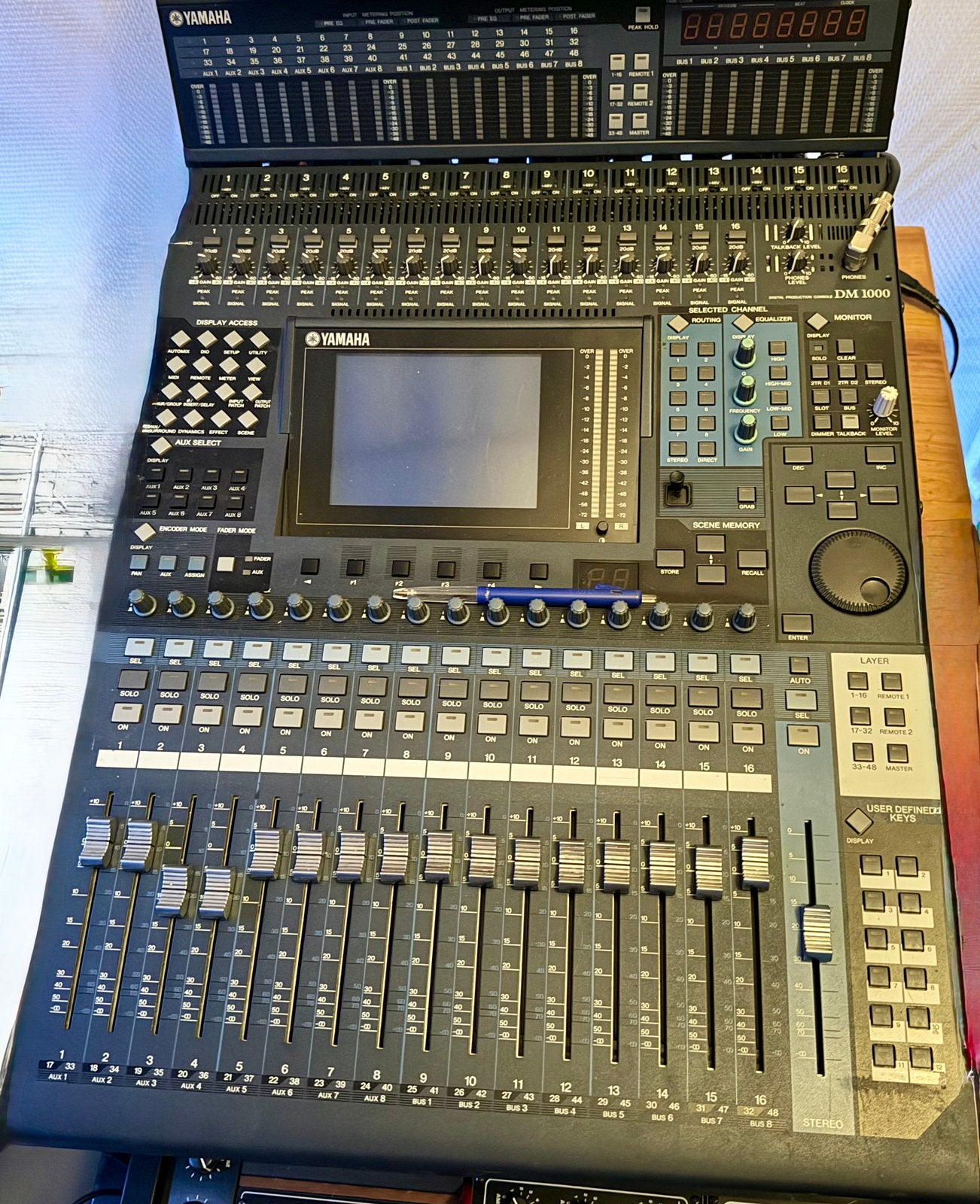 Yamaha DM-1000 versie 2, Muziek en Instrumenten, Mengpanelen, Ophalen, Gebruikt, 20 kanalen of meer, Microfooningang