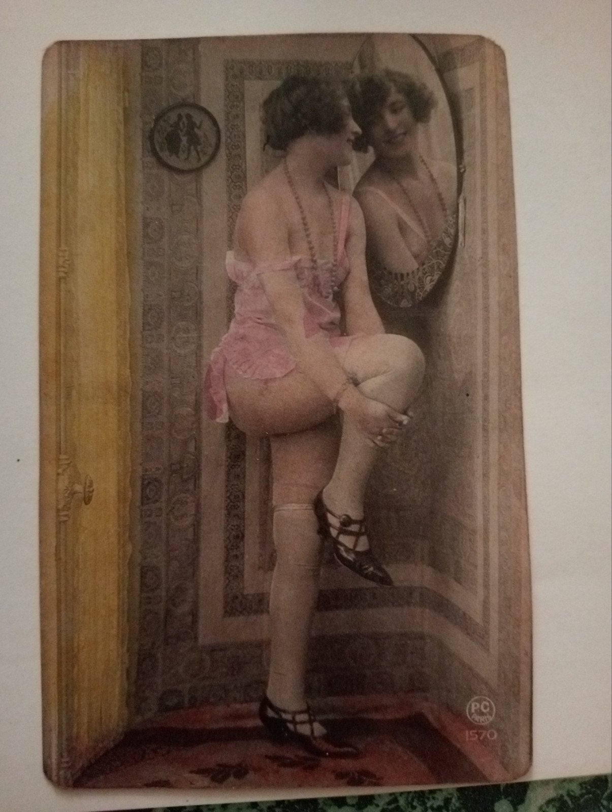 Originele Oude Pin-up Naakt Erotiek Foto - 9 x 13 cm, Verzamelen, Foto's en Prenten, Ophalen of Verzenden, Voor 1940, Gebruikt