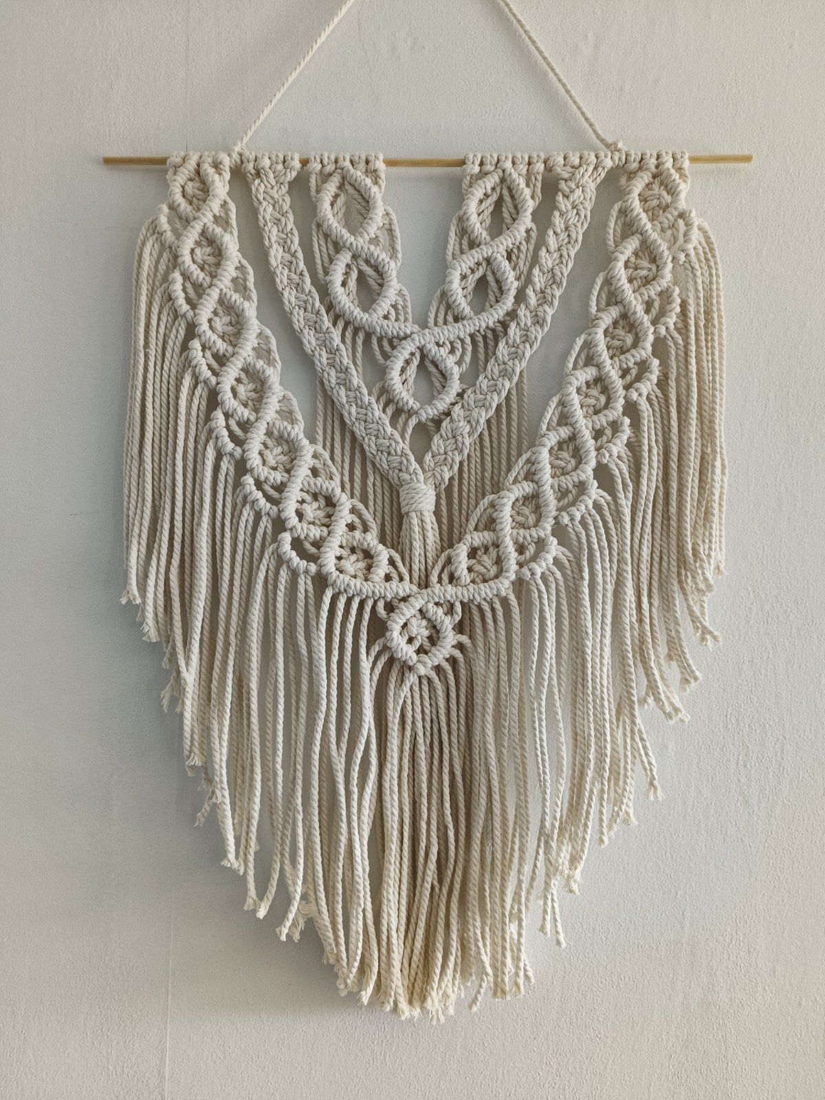 Macramé wandhanger, 40 cm, Wandhanger, Nieuw, Ophalen of Verzenden