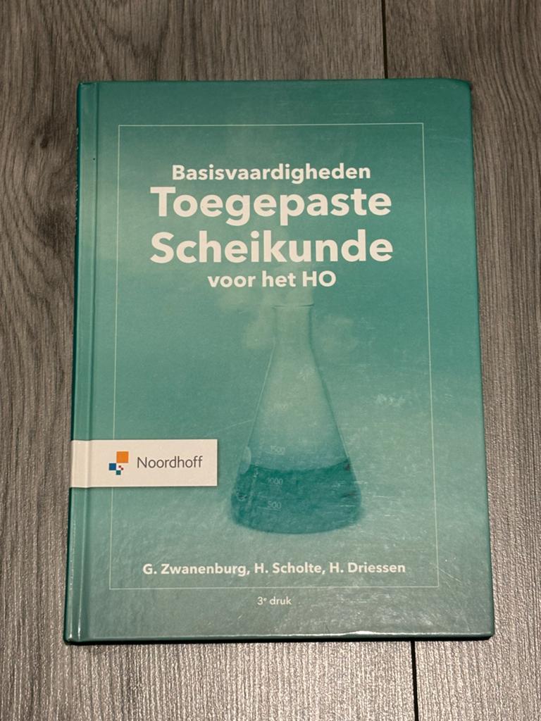 Basisvaardigheden Toegepaste Scheikunde voor het HO, Ophalen of Verzenden, Beta, Zo goed als nieuw, HBO