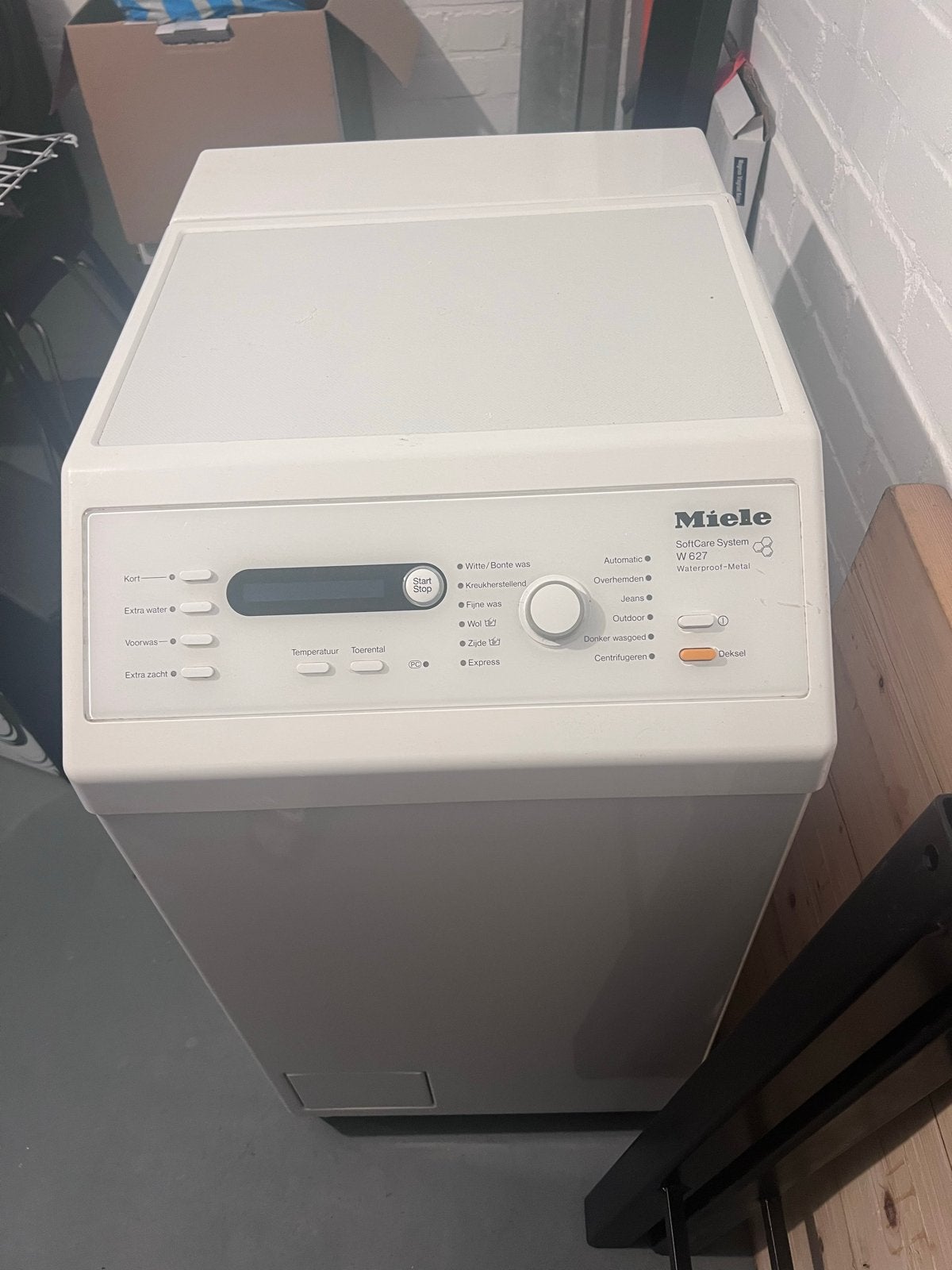 Miele SoftCare System W627 Bovenlader Wasmachine, Witgoed en Apparatuur, Wasmachines, Ophalen, 6 tot 8 kg, Gebruikt, Bovenlader