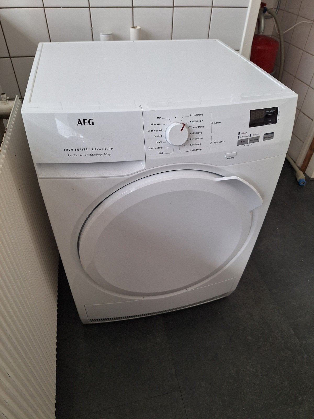AEG 6000 Series Lavatherm Droger - 7kg, Ophalen, 6 tot 8 kg, Gebruikt, Voorlader