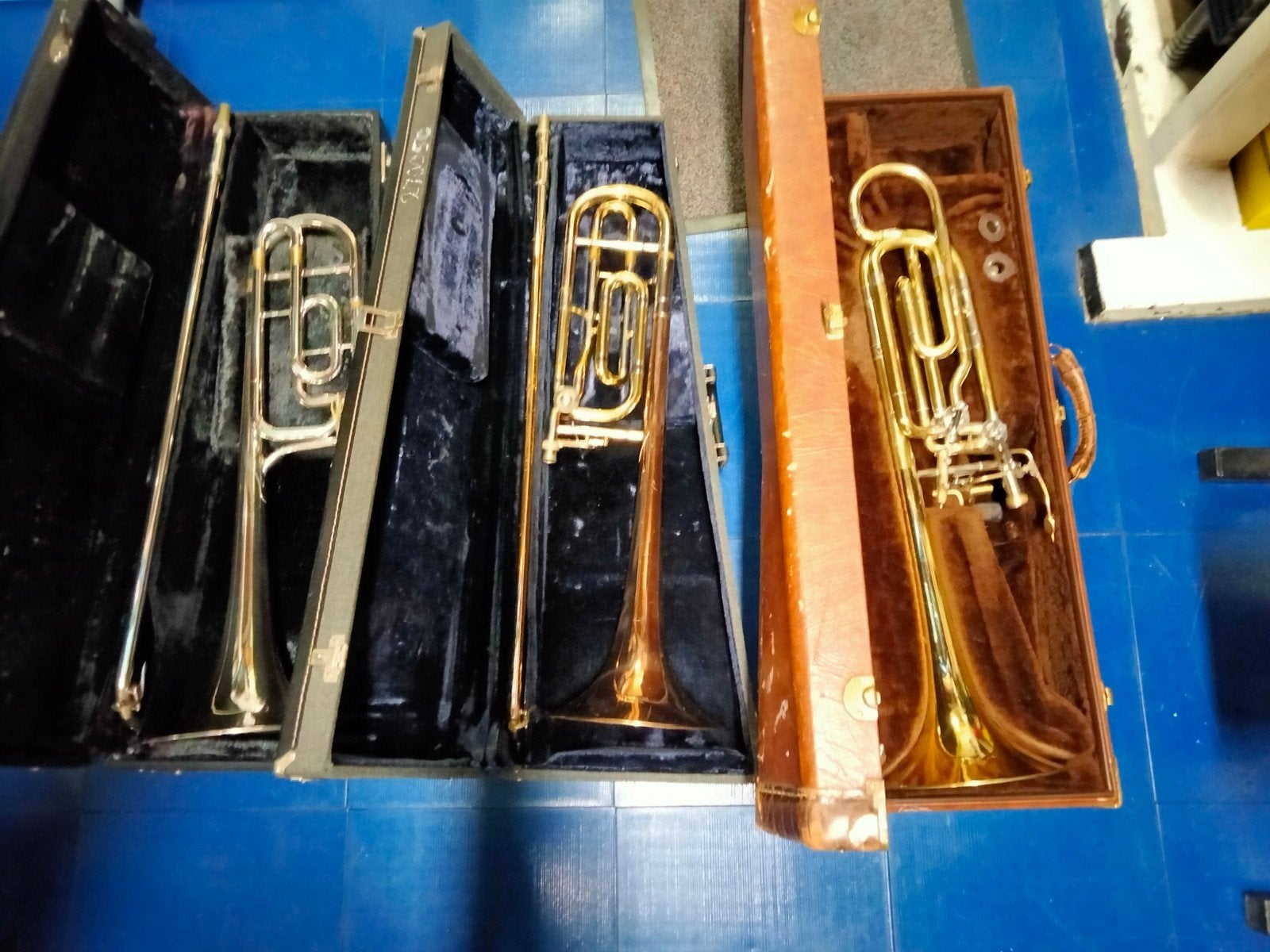 trombone, conn, bach, king, Ophalen, Gebruikt, Tenor, Met koffer