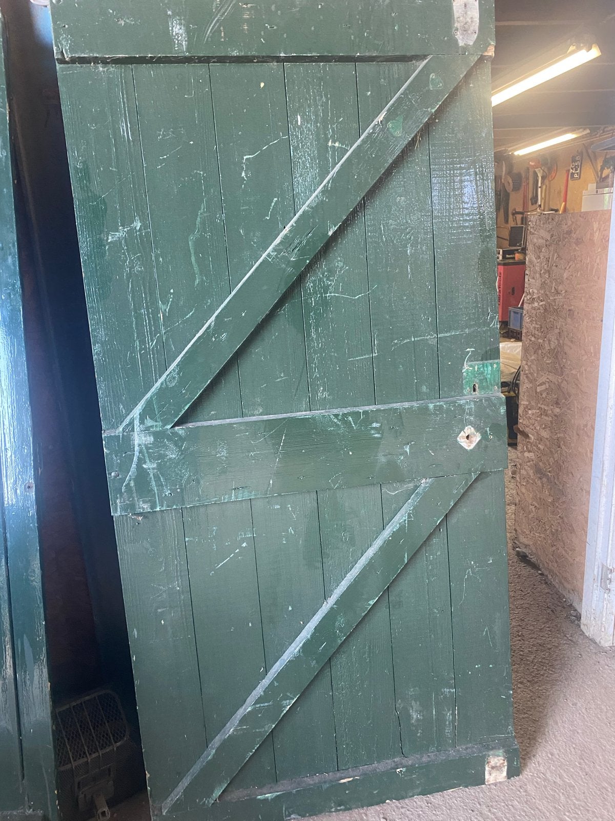 2 gebruikte schuurdeuren 200x105cm, Gebruikt, Overige typen, 200 tot 215 cm, Hout