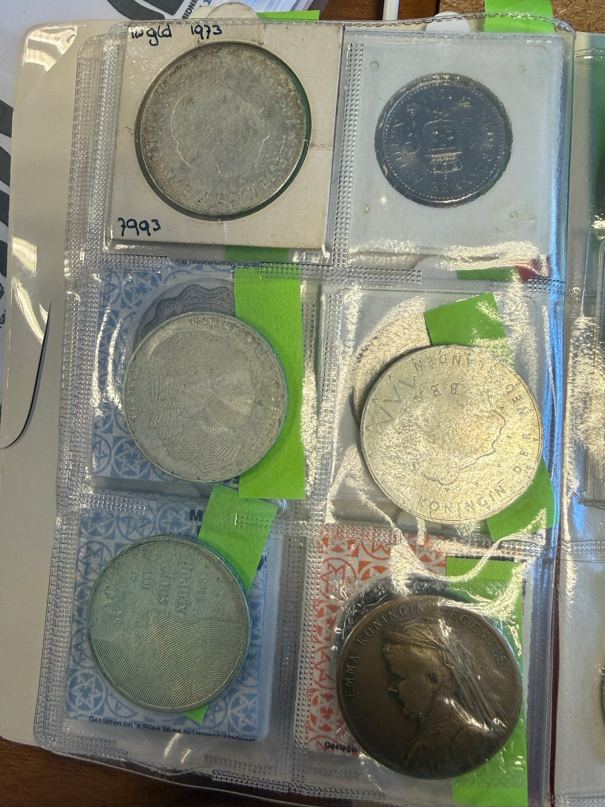 Diverse Nederlandse muntenverzameling in album, Postzegels en Munten, Munten | Nederland, Koningin Juliana, Setje, Zilver, Overige waardes